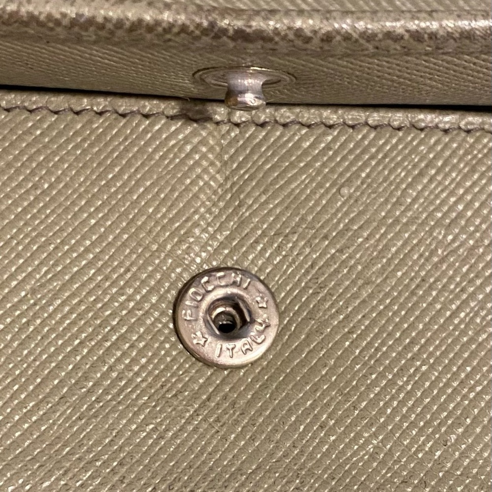 Prada Saffiano Leather Trifold Wallet - Sage - Picture 13 of 16